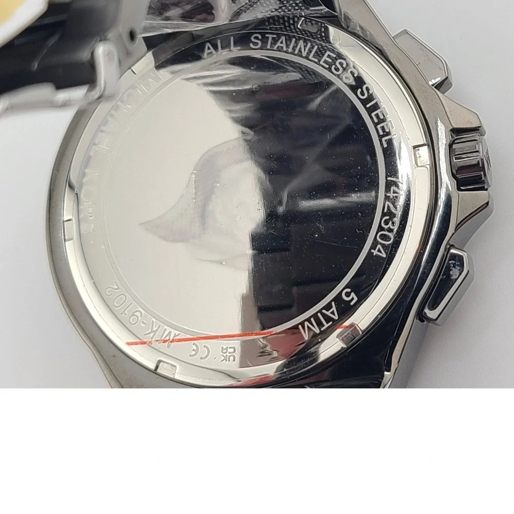 Michael Kors Men's MK9102 Gunmetal Stainless Steel Chronograph Watch New